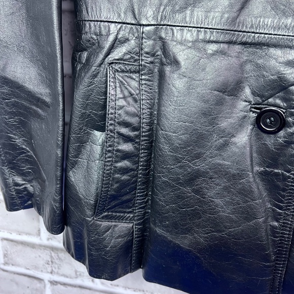 |•BERMAN'S•| Cool Vintage Leather Jacket - Picture 3 of 10